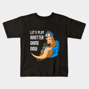 Otter Gamer Gaming Otter like otters gift Kids T-Shirt